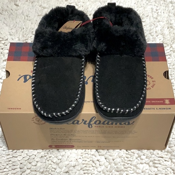 Dearfoams Suede Moc Toe Clog Slipper Size 9 NWT - Picture 2 of 5